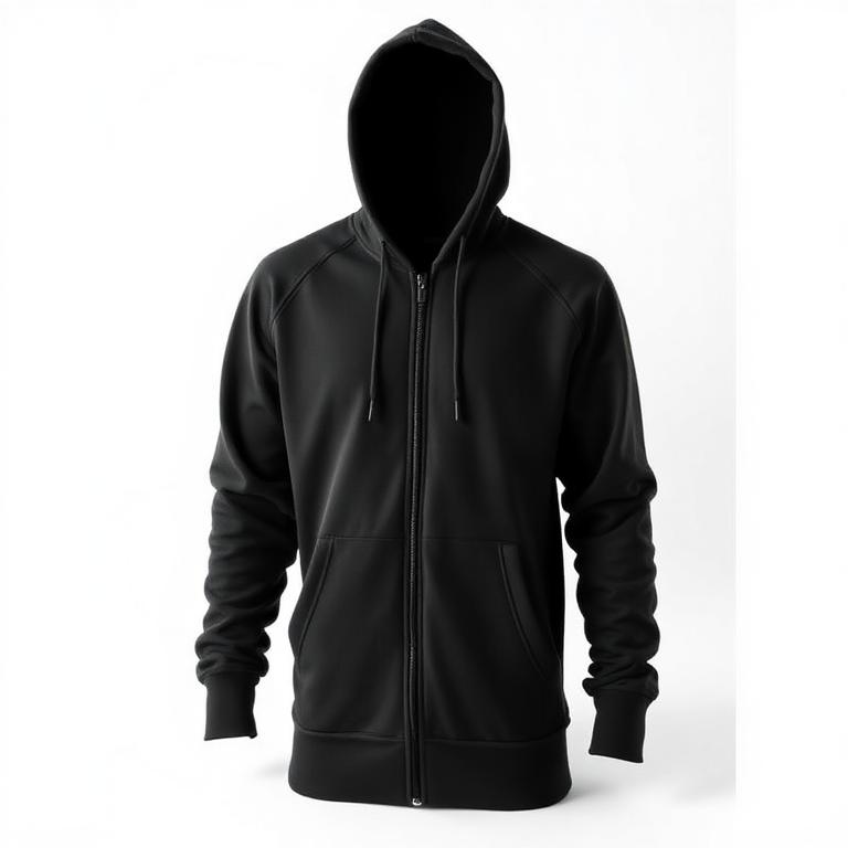 Campera Hoodie Negra